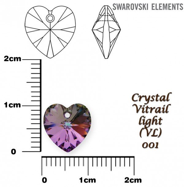 Svícen – Anděl se srdíčkem (Swarovski) – Vitrail Light