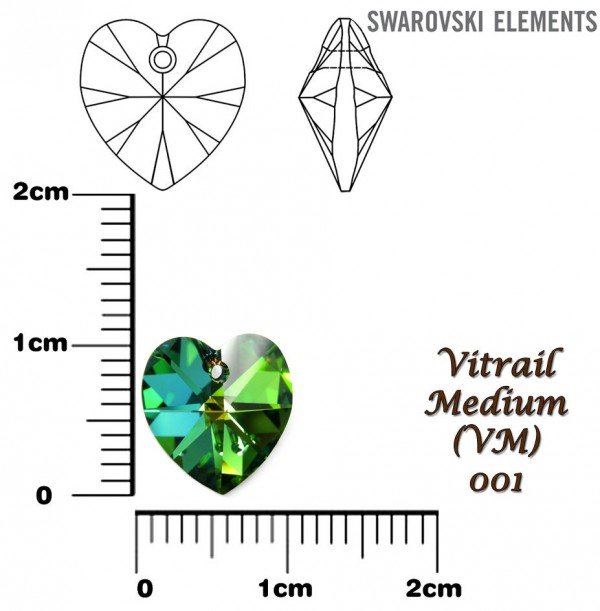 Svícen – Anděl se srdíčkem (Swarovski) – Vitrail Medium