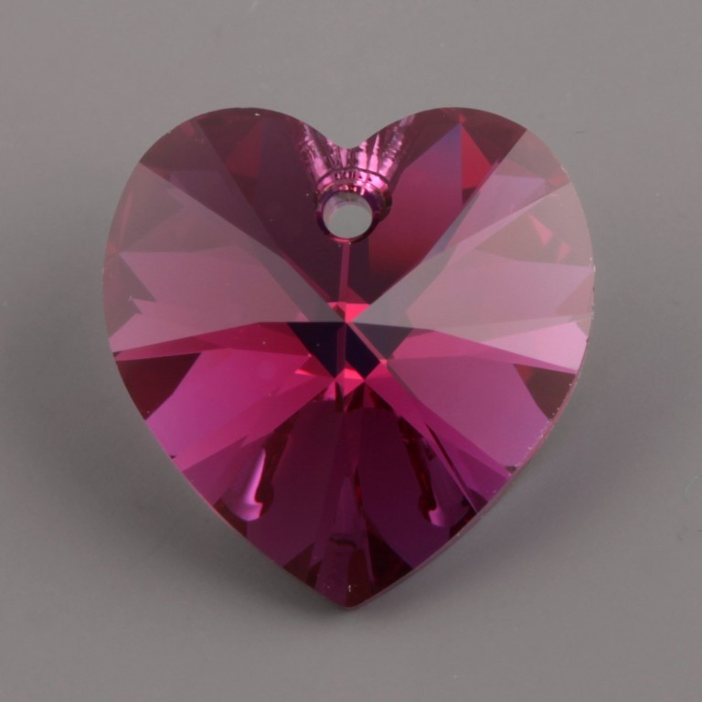 Svícen – Anděl se srdíčkem (Swarovski) – Fuchsia AB