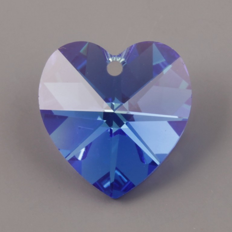 Svícen – Anděl se srdíčkem (Swarovski) – Sapphire AB